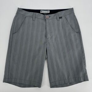 Travis Mathew Mens Gray Golf Shorts‎ Herringbone Casual Flat Front Size 32
